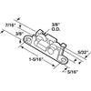 Prime-Line Roller Assembly, 3/8 in., Plastic, Flat Edge, Tandem 2 Pack G 3066